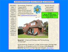 Tablet Screenshot of bensersiel-friesenrose.de
